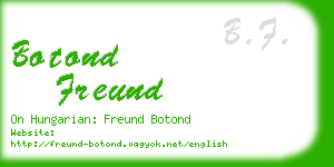 botond freund business card